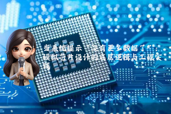 当系统提示“没有更多数据了”：模拟芯片设计的底层逻辑与工程实践
